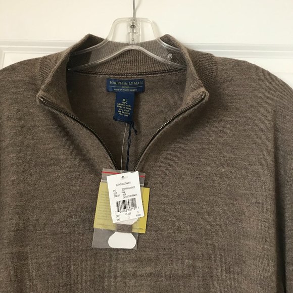 NWT Men’s ¼ zip Heathered Sweater - Picture 2 of 10